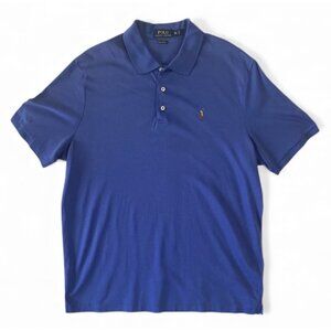Polo Ralph Lauren Mens Short Sleeve Polo Shirt Flesh Pony Size XL Blue Classic F